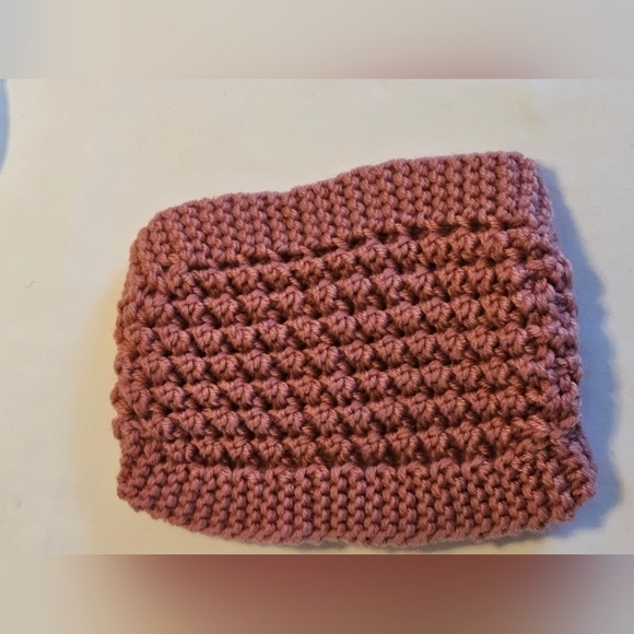 Handmade Crochet Headband Pink Winter Spa Make-up Band - Picture 11 of 17